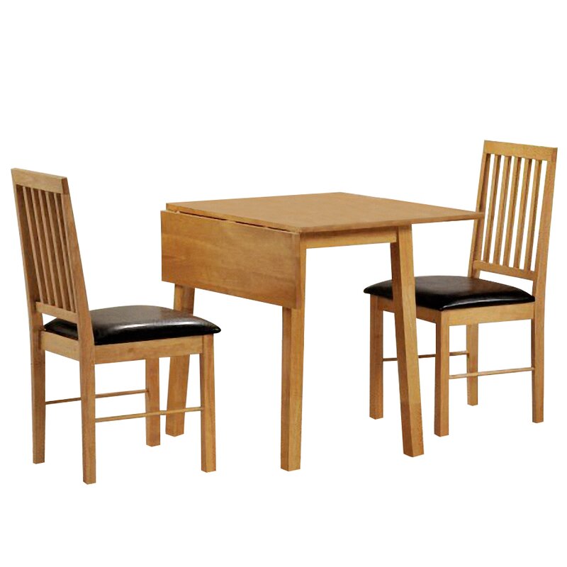 Brambly Cottage Leeton Extendable Dining Table with 2 Chairs Wayfair